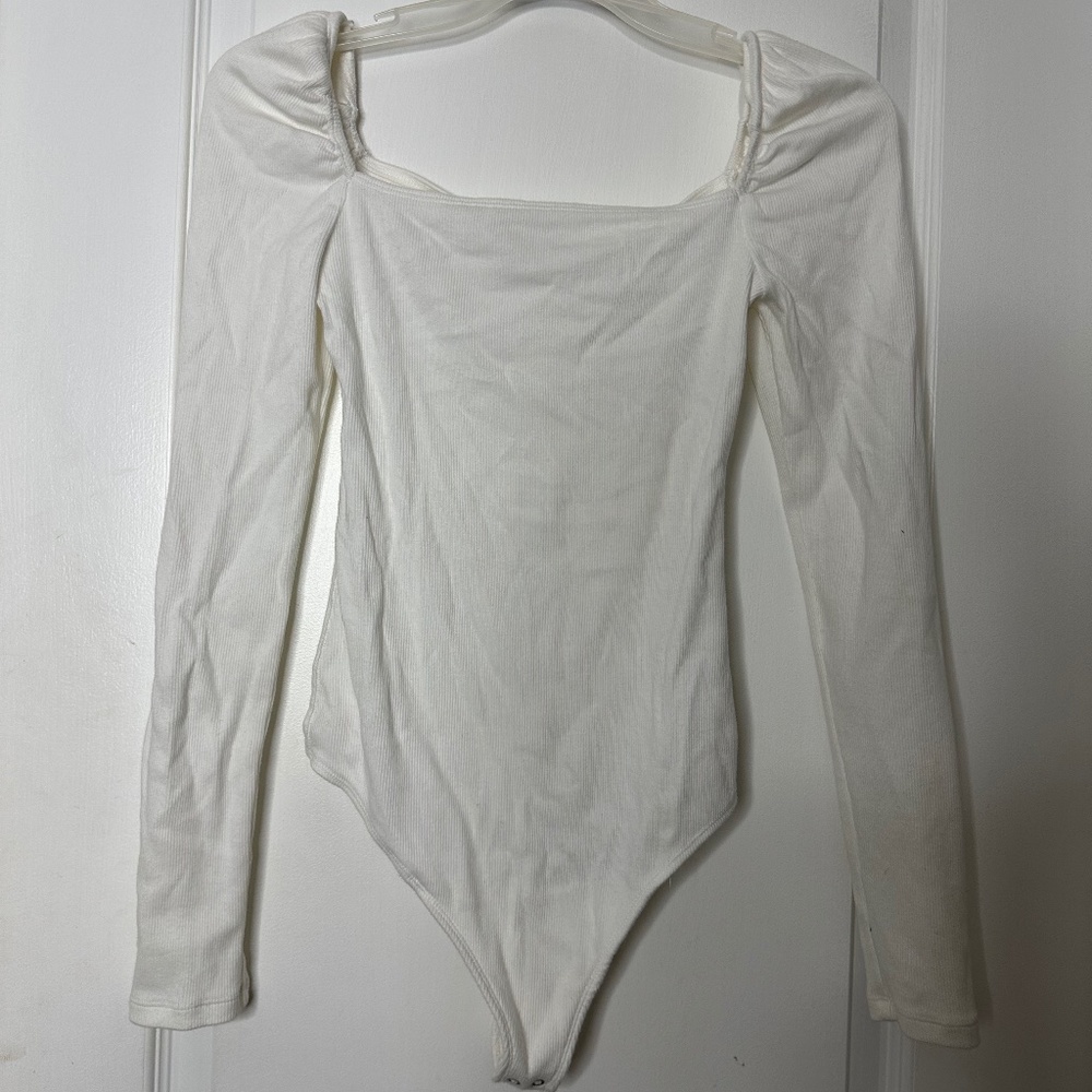 Abercrombie & Fitch. White Bodysuit.